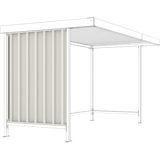 Side panel for material shelter Leipzig, for single sided model, panel left/right.
