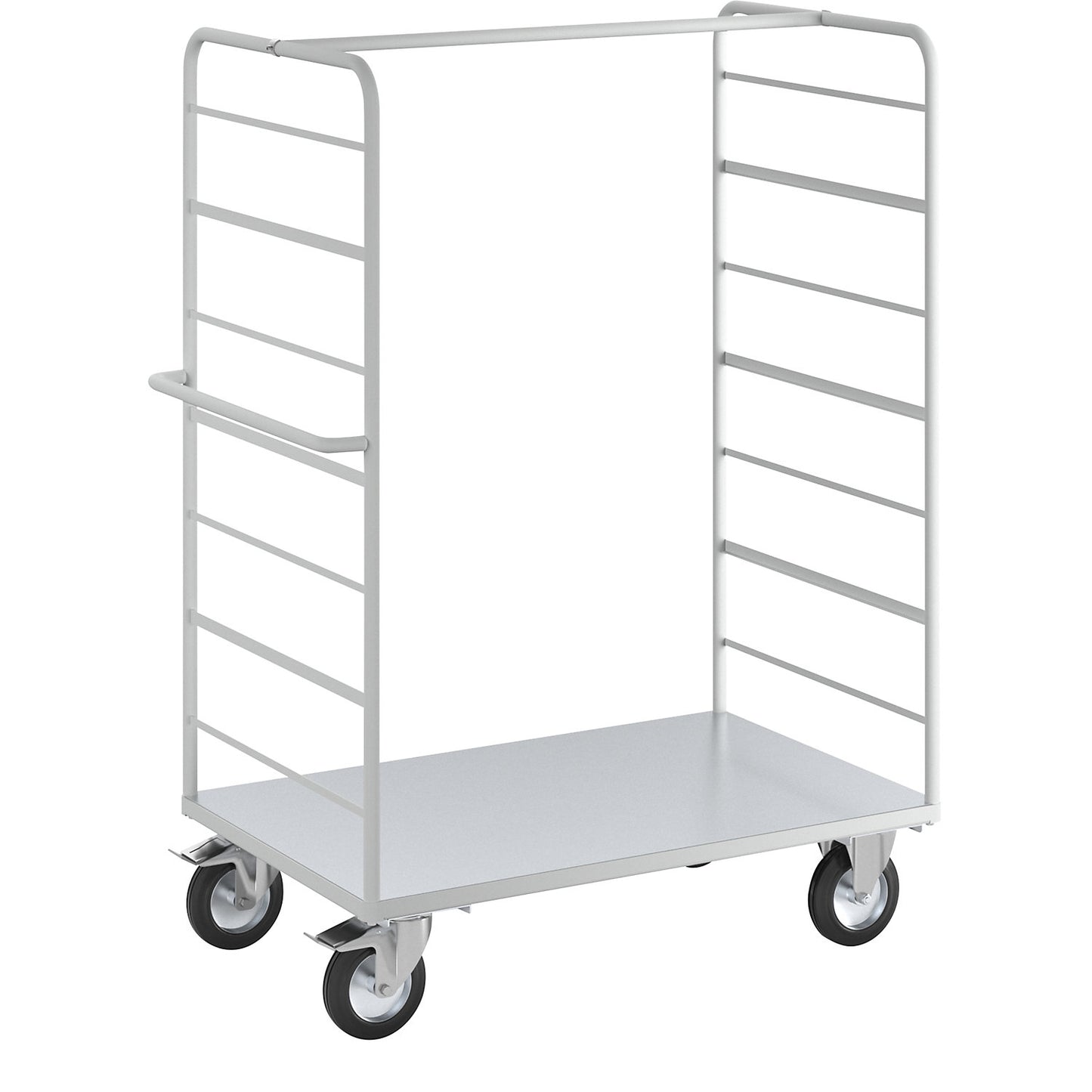 ESD shelf truck, with 2 sidewalls, loading area LxW 1175 x 800 mm, 1 shelf.