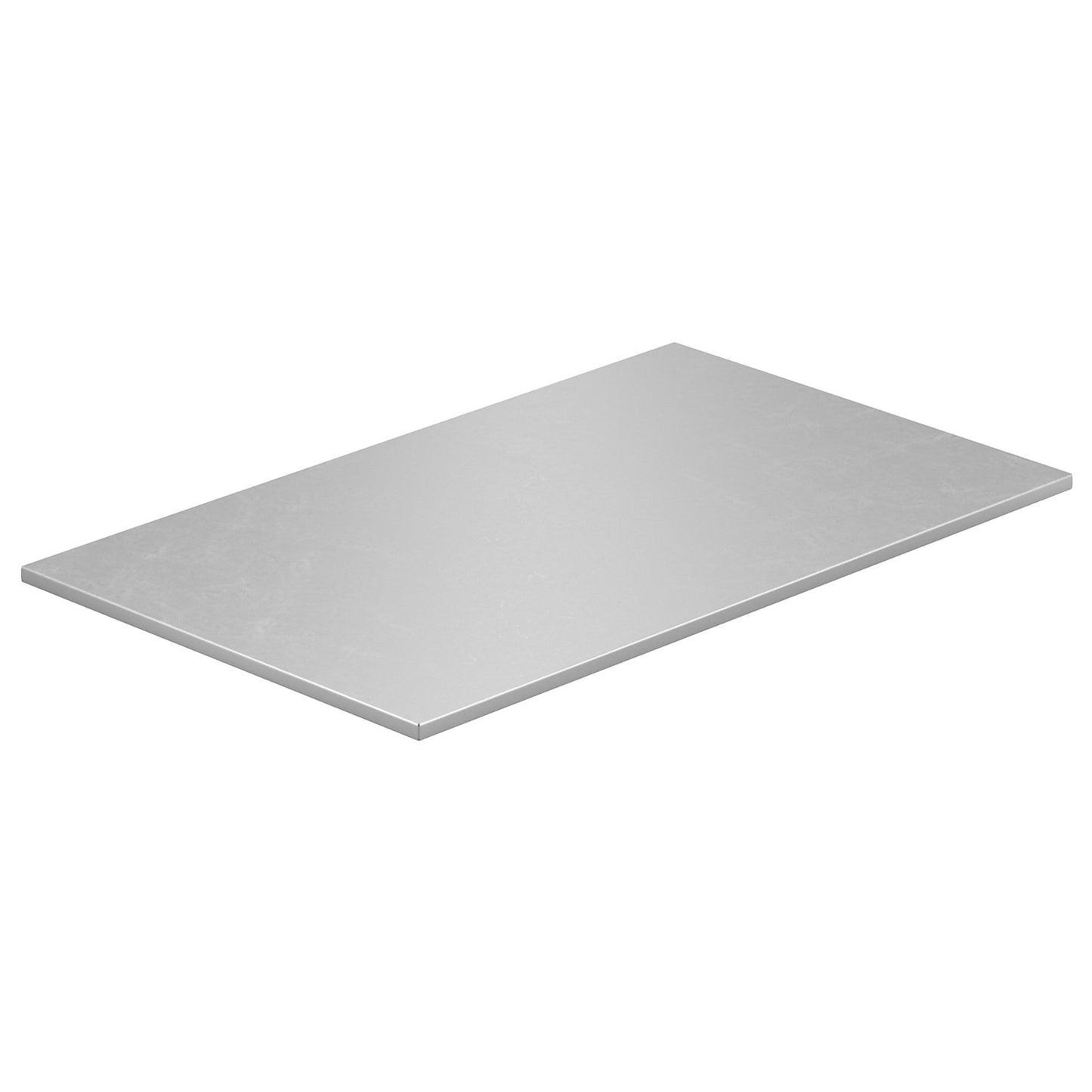 ESD shelf, made of sheet zinc, LxW 1015 x 620 mm.
