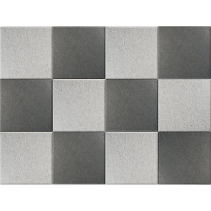 Acoustic wall tile, HxW 300 x 300 mm, 6 x light grey, dark grey each, pack of 12.