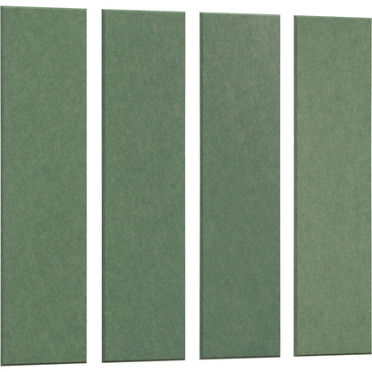 Acoustic wall panel, HxW 1200 x 300 mm, pack of 4, petrol.