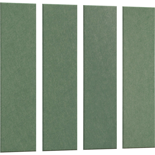 Acoustic wall panel, HxW 1200 x 300 mm, pack of 4, petrol.