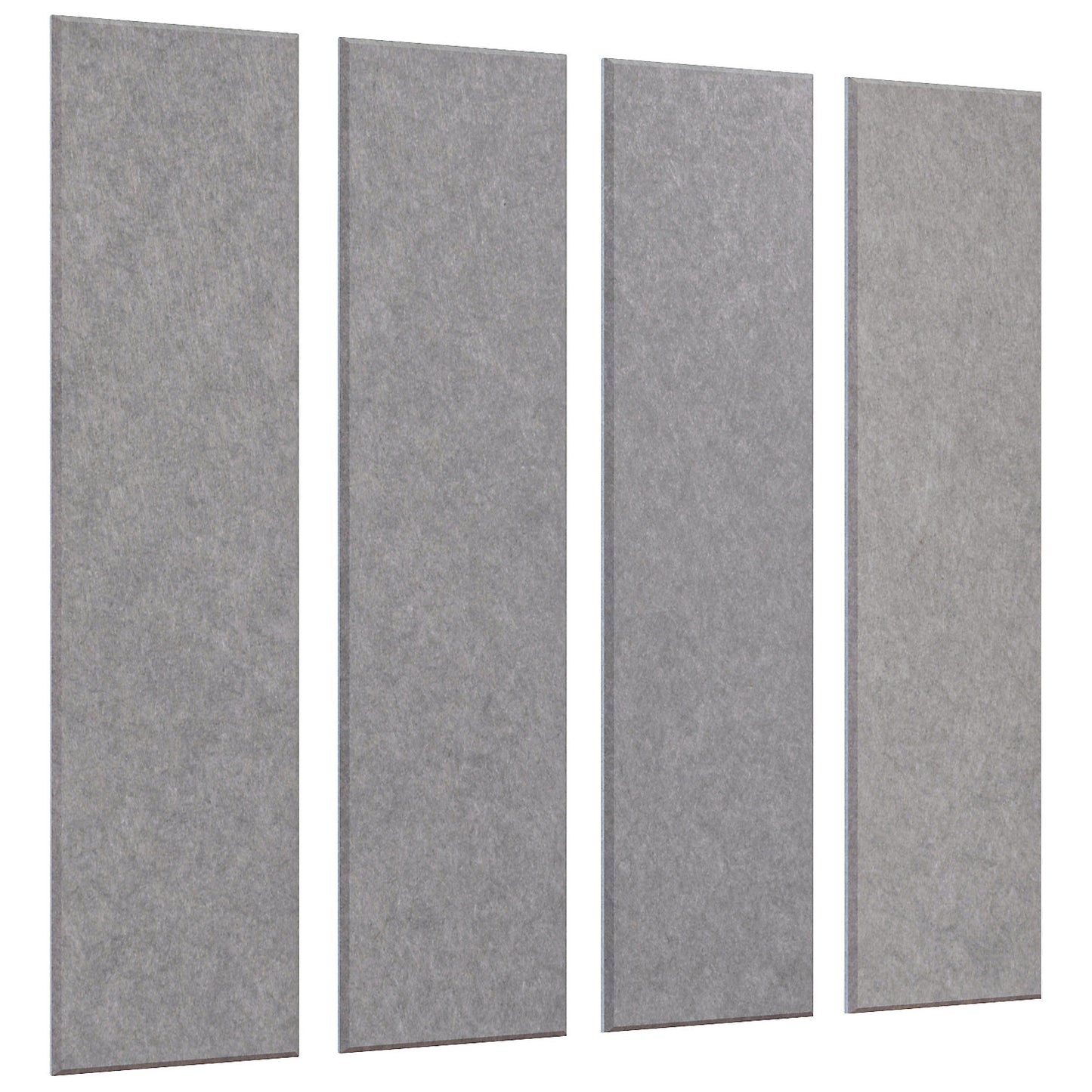 Acoustic wall panel, HxW 1200 x 300 mm, pack of 4, light grey.