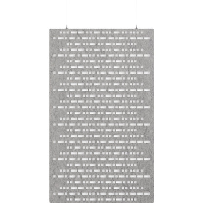 Acoustic panel for ceiling installation, HxW 2000 x 1200 mm, suspended, light grey.
