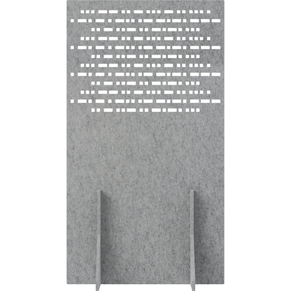 Acoustic partition, made of PET felt, with feet, HxW 1800 x 1000 mm, light grey.