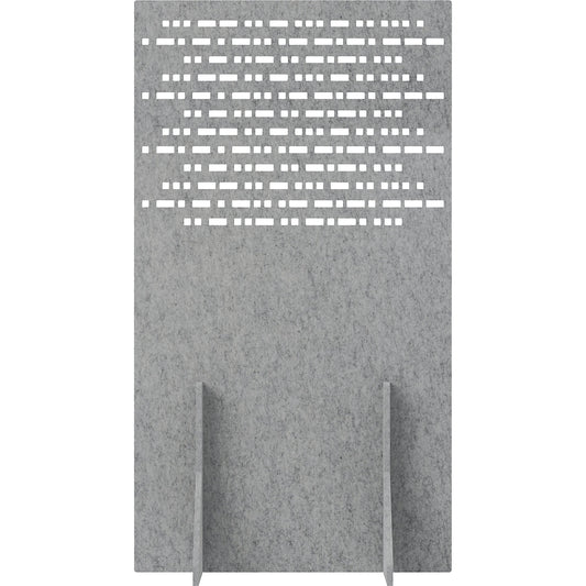 Acoustic partition, made of PET felt, with feet, HxW 1800 x 1000 mm, light grey.