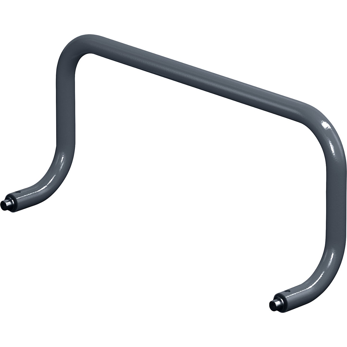 Push handle, ergonomic, for assembly trolley, width 700 mm, charcoal.
