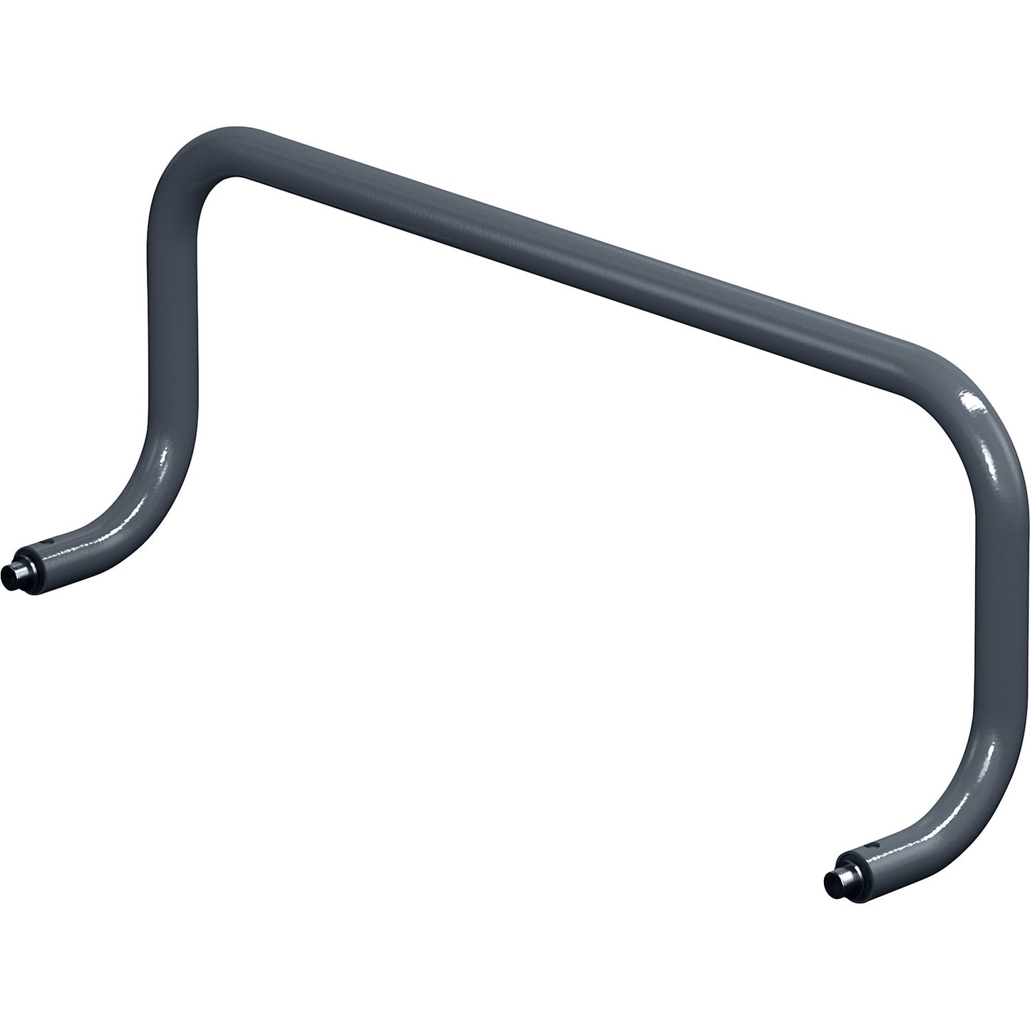 Push handle, ergonomic, for assembly trolley, width 800 mm, charcoal.