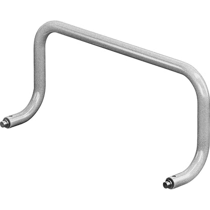 Push handle, ergonomic, for assembly trolley, width 700 mm, zinc plated.