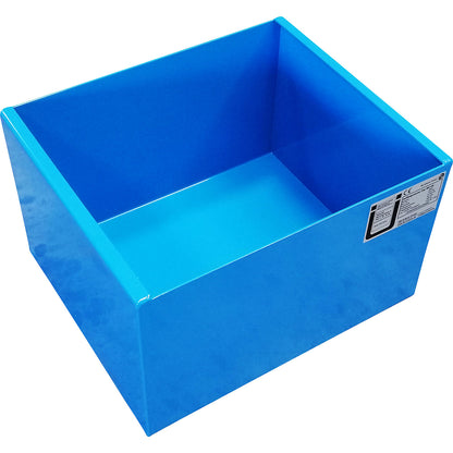 Safety sump tray, for parts cleaning devices, LxWxH 480 x 405 x 297 mm.