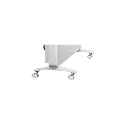 Feet with castors, for SIRIO convection heater, HxWxD 80 x 260 x 45 mm, 1+ pairs.