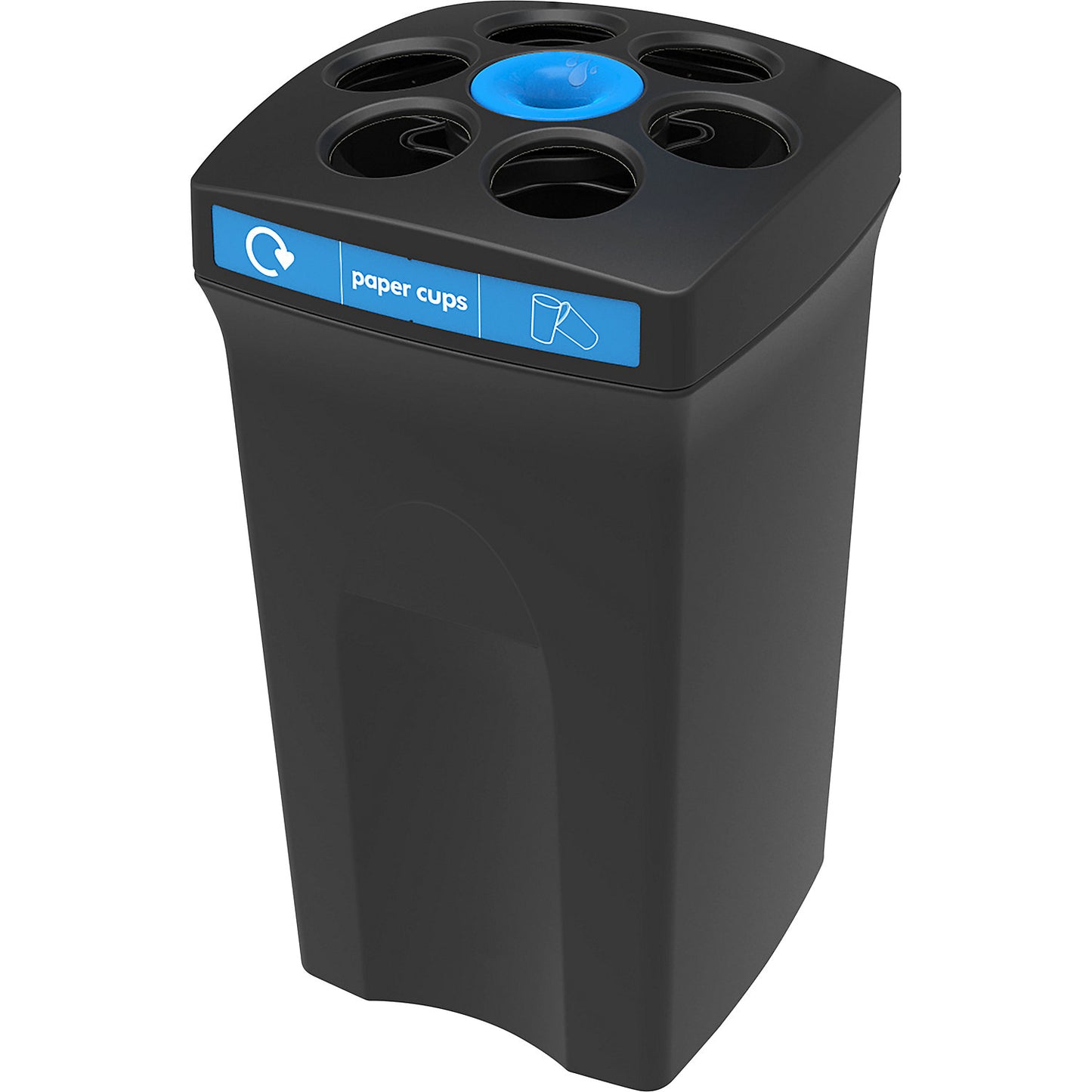 EnviroCup cup collector, capacity 100 l, with blue marking.