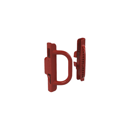 Plastic handle set, for roll containers, 2 handles, red.