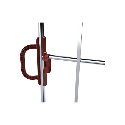 Plastic handle set, for roll containers, 2 handles, red.