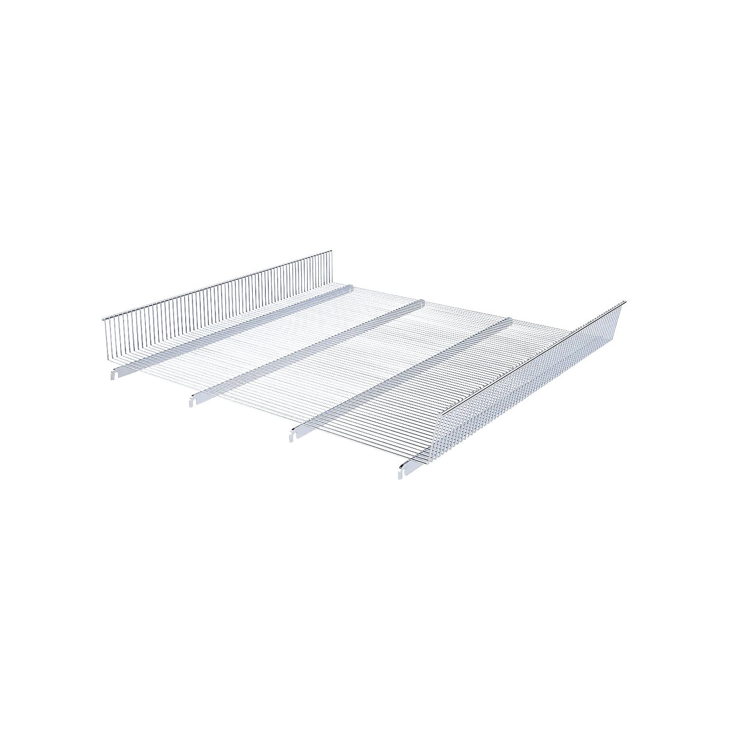 Wire mesh basket, for roll containers, variable insertion.
