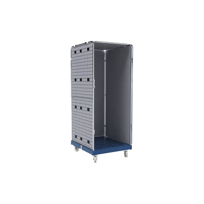 Anti-theft roll container, non-transparent, blue.