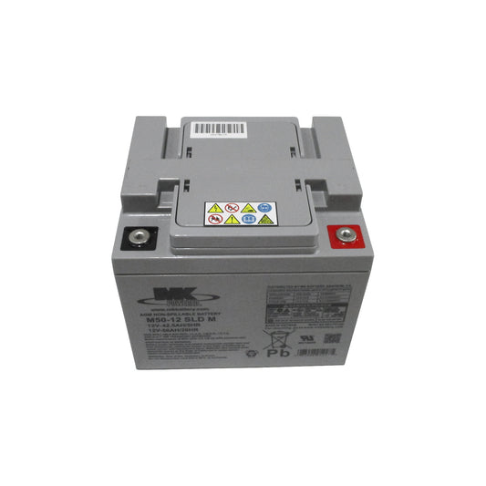 Battery, for Twin Sweep sweeping machine, 12 V, 50 Ah.