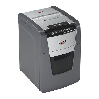 Optimum AutoFeed+ 90X document shredder, collection capacity 34 l, particles, 8 sheets.
