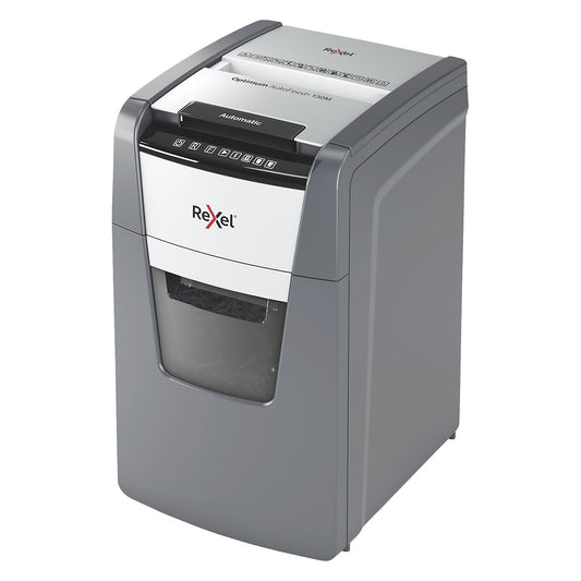 Optimum AutoFeed+ 130M document shredder, collection capacity 44 l, micro cut, 6 sheets.