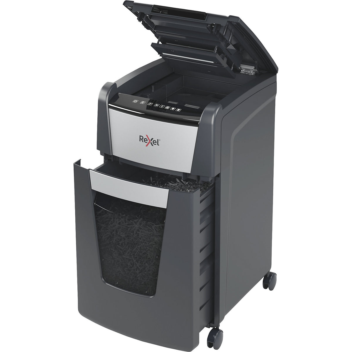 Optimum AutoFeed+ 225M document shredder, collection capacity 60 l, micro cut, 8 sheets.