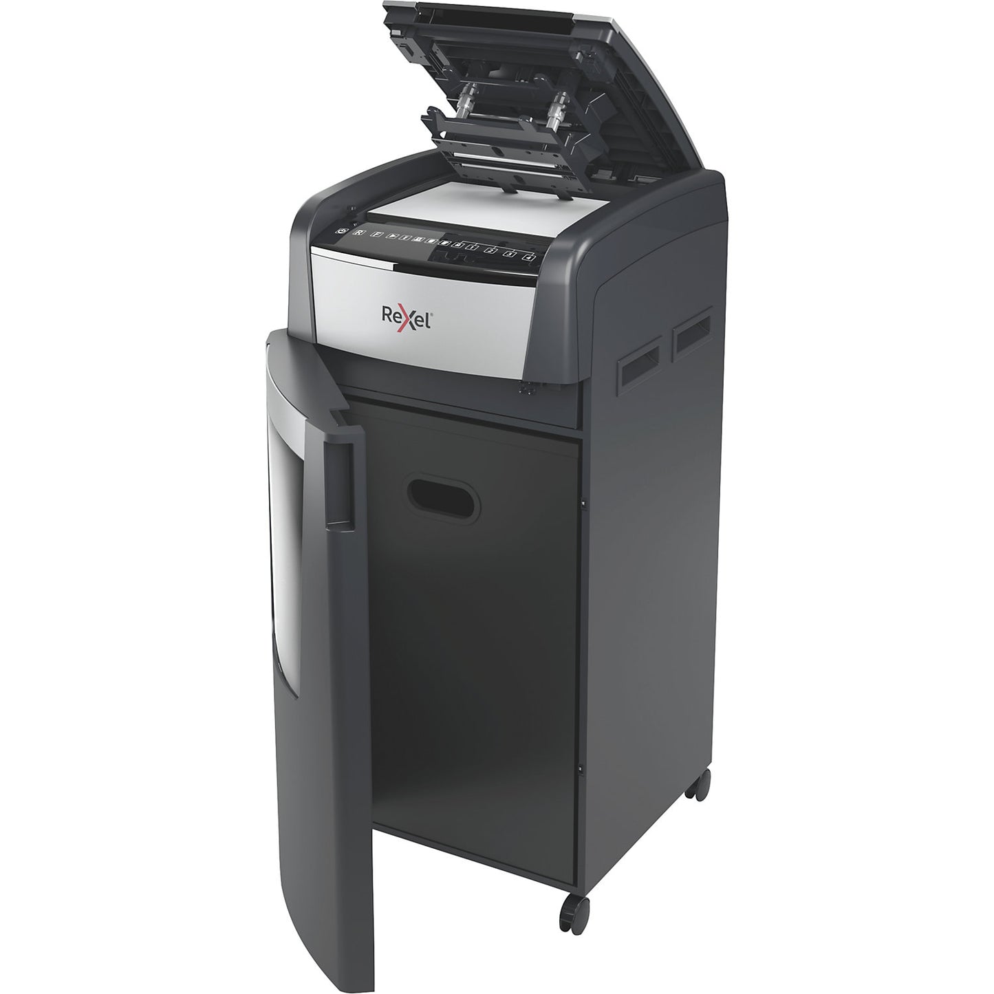 Optimum AutoFeed+ 600X document shredder, collection capacity 110 l, particles, 15 sheets.