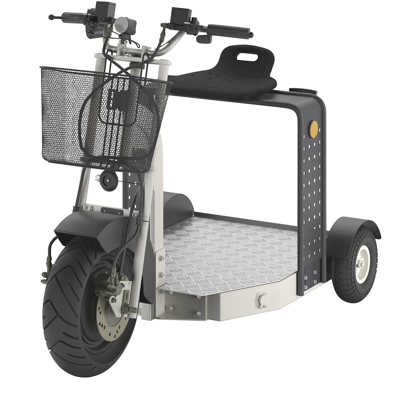 Factory scooter, length 1350 mm, without MOT approval.
