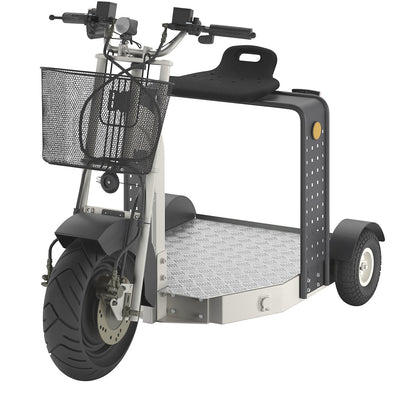 Factory scooter, length 1350 mm, without MOT approval.