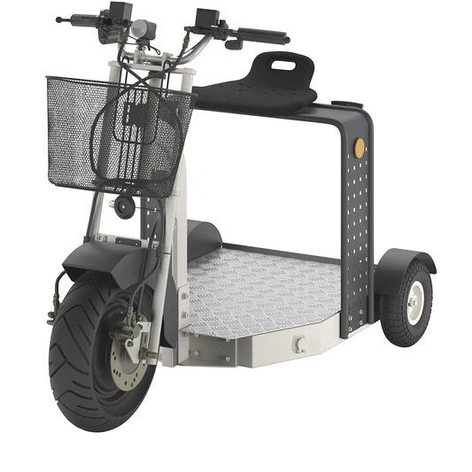 Factory scooter, length 1350 mm, without MOT approval.
