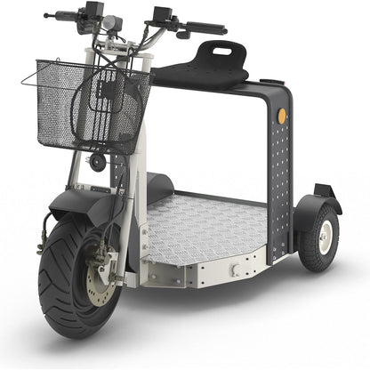 Factory scooter, length 1350 mm, with MOT approval.