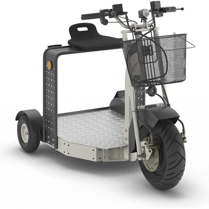 Factory scooter, length 1350 mm, with MOT approval.