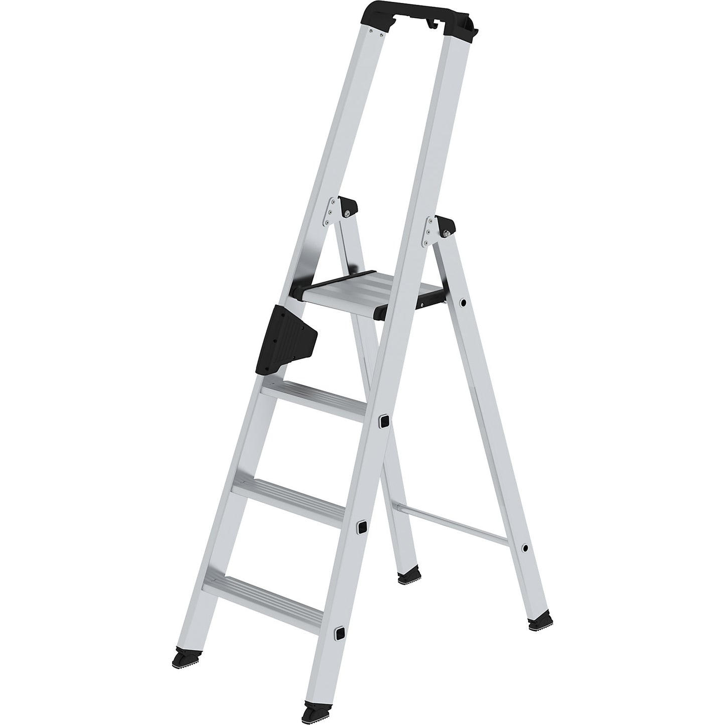 Step ladder, single sided, comfort model with ergo pad®, 4 steps.