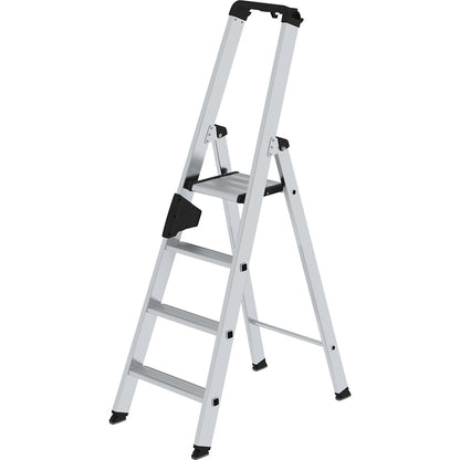Step ladder, single sided, comfort model with ergo pad®, 4 steps.