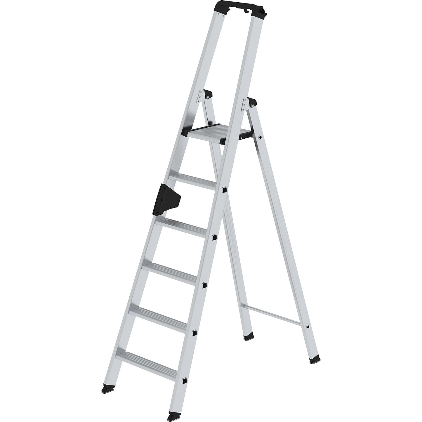 Step ladder, single sided, comfort model with ergo pad®, 6 steps.