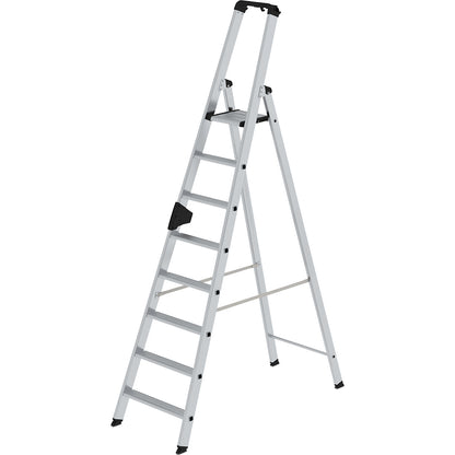 Step ladder, single sided, comfort model with ergo pad®, 8 steps.