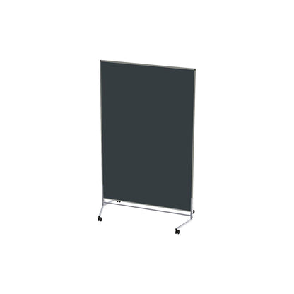 Display panel, mobile, fabric, both sides, grey, WxH 1200 x 1500 mm.