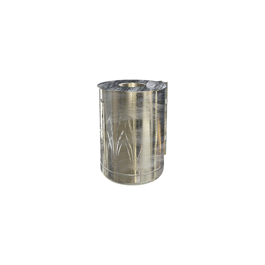 Outdoor waste collector 50 l, for mounting to a wall or a post, hot dip galvanised.