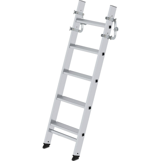 Truck/trailer lean-to step ladder, 5 steps, without stile extension.