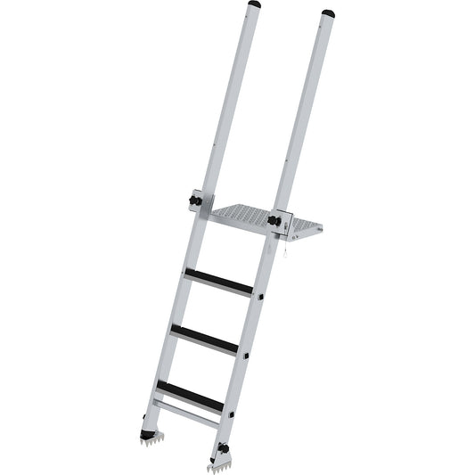 Pit ladder with steps, flexible adjustable platform, 3 steps, without handrail.