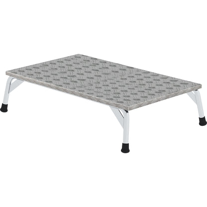 Aluminium work platform, platform LxW 1000 x 600 mm, height 250 mm.