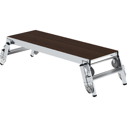 Machine platform, height adjustable, platform LxW 1700 x 600 mm, height 250 / 500 / 750 mm.