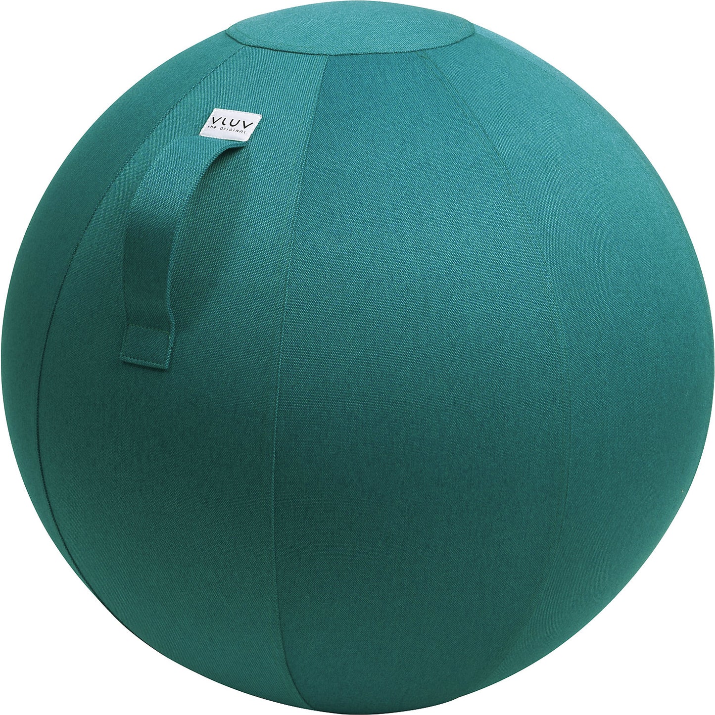 LEIV Swiss ball, fabric cover with the appearance of canvas, 600 - 650 mm, petrol.