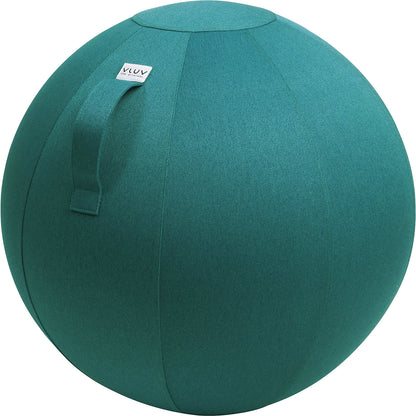 LEIV Swiss ball, fabric cover with the appearance of canvas, 600 - 650 mm, petrol.