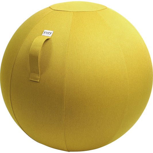 LEIV Swiss ball, fabric cover with the appearance of canvas, 600 - 650 mm, mustard yellow.