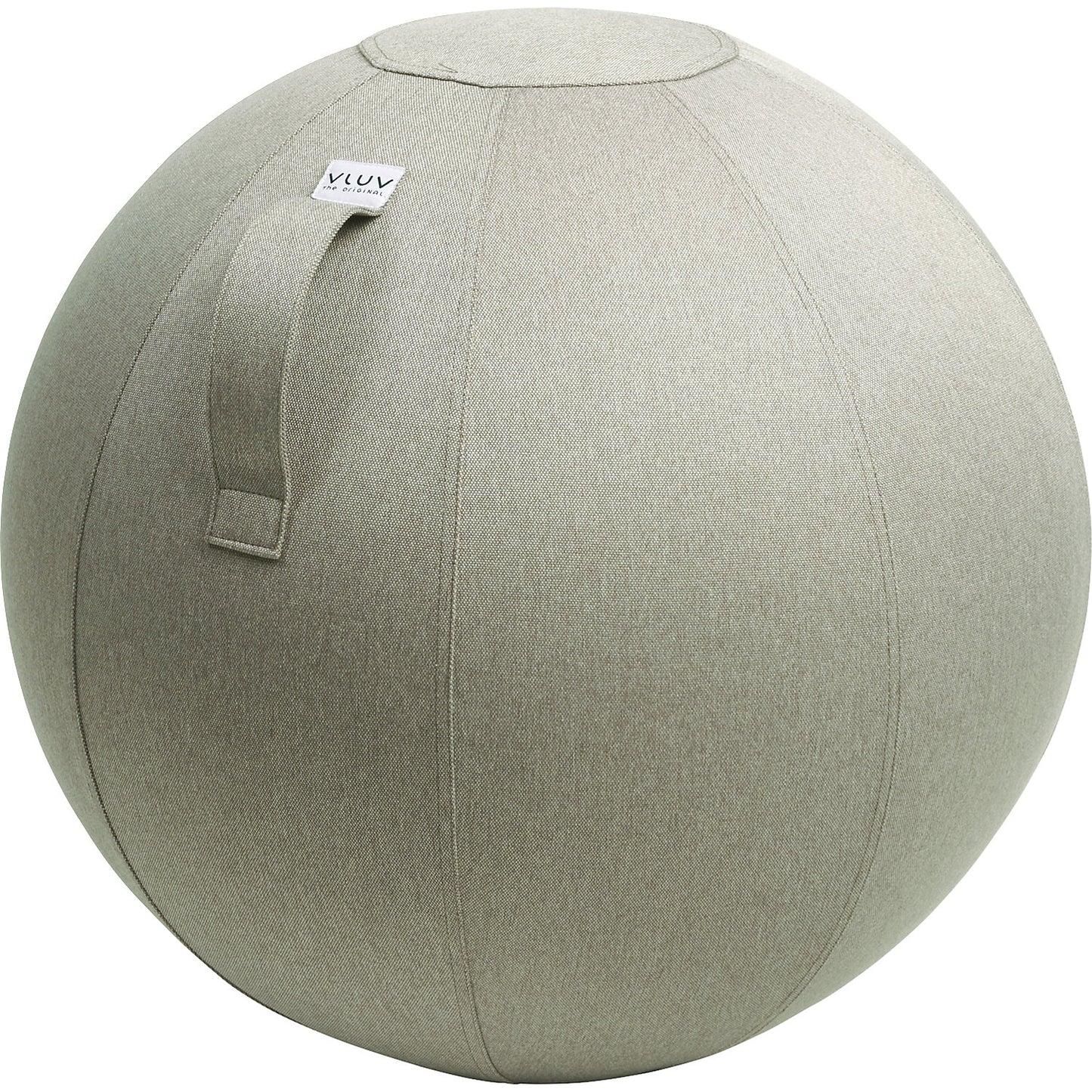 LEIV Swiss ball, fabric cover with the appearance of canvas, 600 - 650 mm, stone grey.