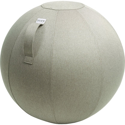 LEIV Swiss ball, fabric cover with the appearance of canvas, 600 - 650 mm, stone grey.