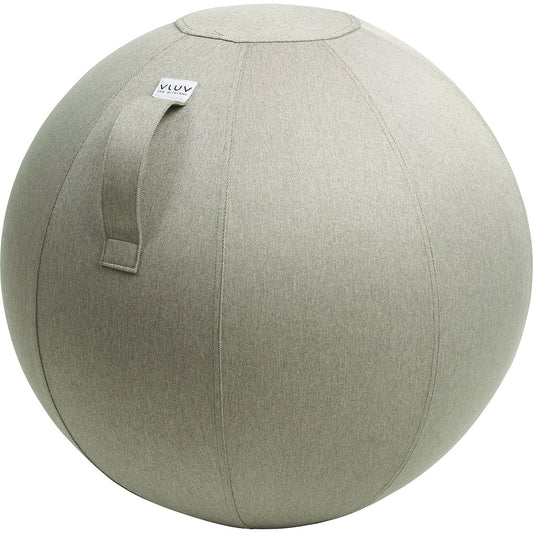 LEIV Swiss ball, fabric cover with the appearance of canvas, 600 - 650 mm, stone grey.