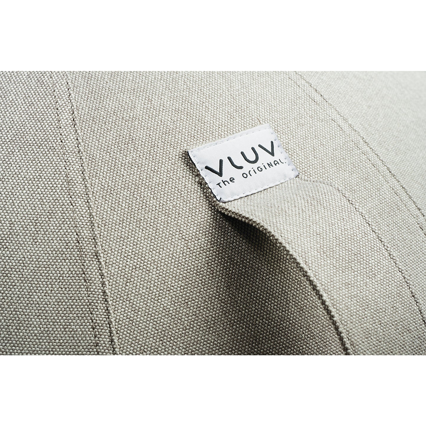 LEIV Swiss ball, fabric cover with the appearance of canvas, 600 - 650 mm, stone grey.