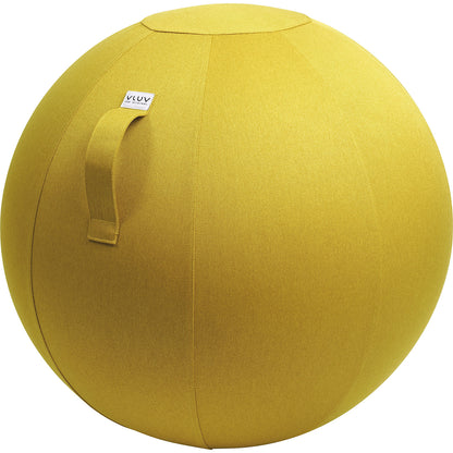 LEIV Swiss ball, fabric cover with the appearance of canvas, 700 - 750 mm, mustard yellow.