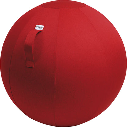 LEIV Swiss ball, fabric cover with the appearance of canvas, 700 - 750 mm, ruby red.