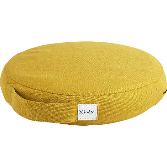 PIL&PED LEIV balance cushion, with fabric cover, Ø 360 mm, mustard yellow.